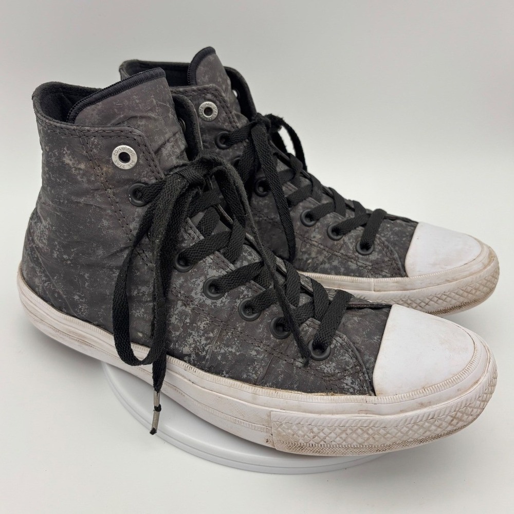 CONVERSE CHUCK TAYLOR II HI All Star Shoe High Top Reflective Grey Silver 7.5‎